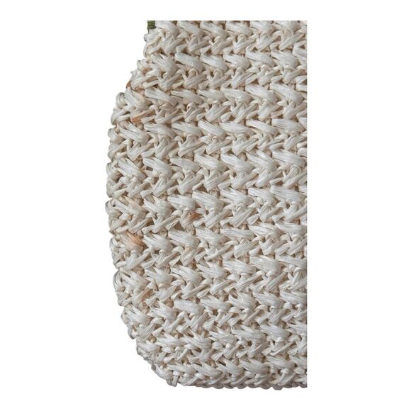 Vintage Magid 1960's White Rafia Straw Purse With Strawberries Made in Japan - Picture 4 of 12